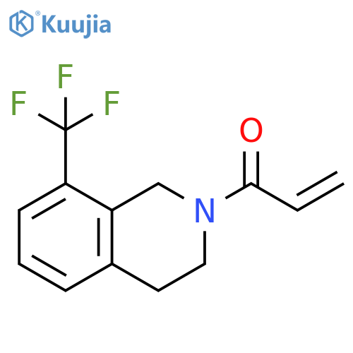 1-[3,4-Dihydro-8-(trifluoromethyl)-2(1H)-isoquinolinyl]-2-propen-1-one structure