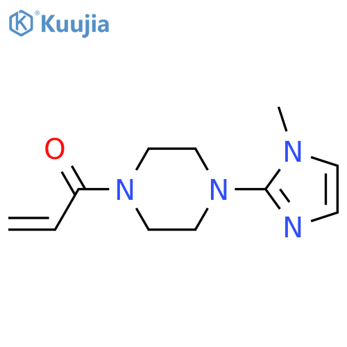 1-4-(1-methyl-1H-imidazol-2-yl)piperazin-1-ylprop-2-en-1-one structure