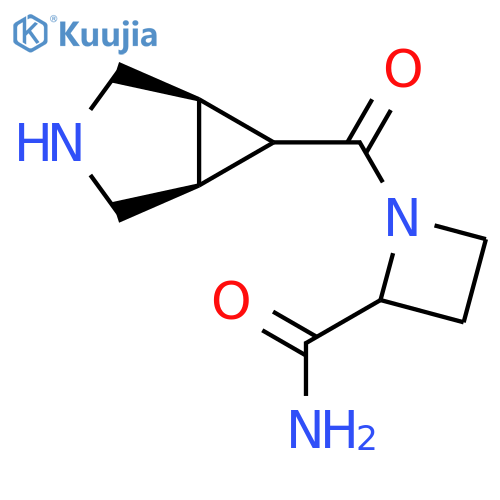 1-(1R,5S)-3-azabicyclo3.1.0hexane-6-carbonylazetidine-2-carboxamide structure