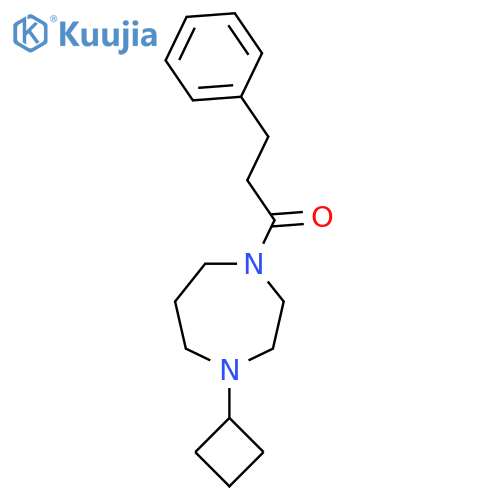 1-(4-Cyclobutyl-1,4-diazepan-1-yl)-3-phenylpropan-1-one structure