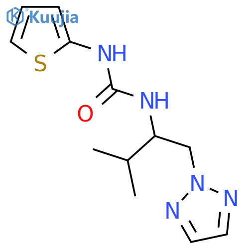 1-3-methyl-1-(2H-1,2,3-triazol-2-yl)butan-2-yl-3-(thiophen-2-yl)urea structure