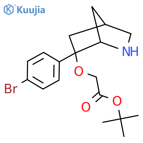 Tert-butyl 2-{[6-(4-bromophenyl)-2-azabicyclo[2.2.1]heptan-6-yl]oxy}acetate structure