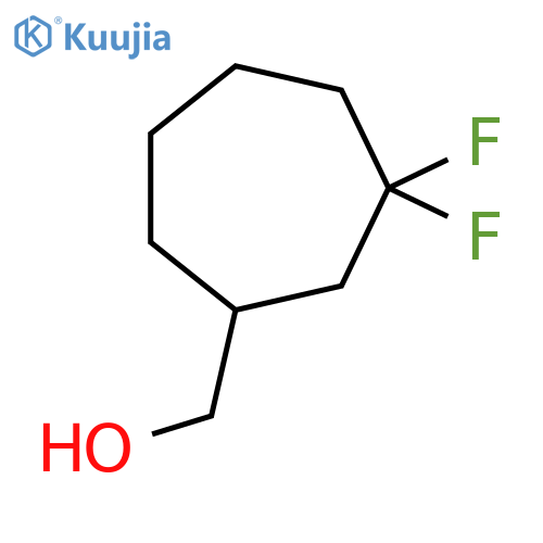 (3,3-Difluorocycloheptyl)methanol structure