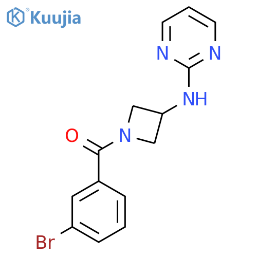 N-1-(3-bromobenzoyl)azetidin-3-ylpyrimidin-2-amine structure