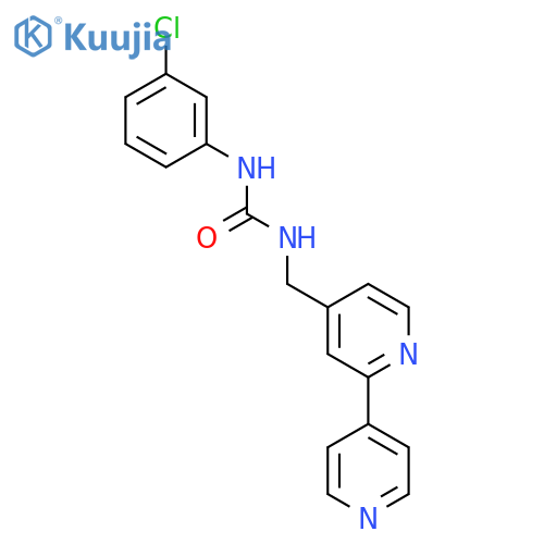 3-({2,4'-bipyridine-4-yl}methyl)-1-(3-chlorophenyl)urea structure