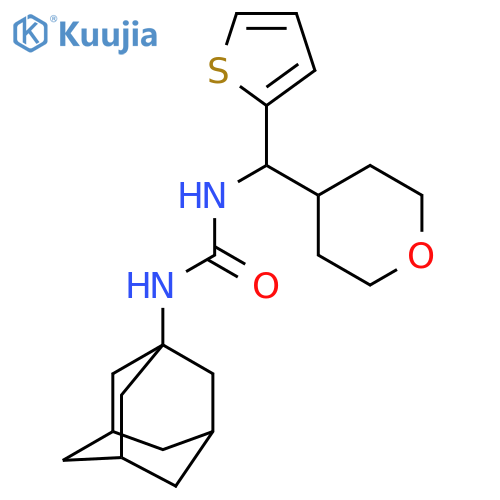 3-(adamantan-1-yl)-1-(oxan-4-yl)(thiophen-2-yl)methylurea structure