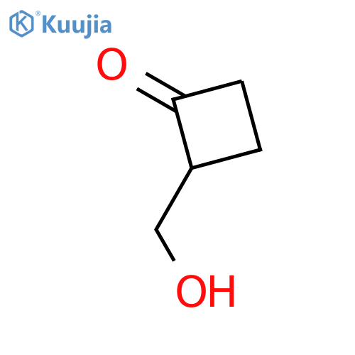 2-(hydroxymethyl)cyclobutan-1-one structure
