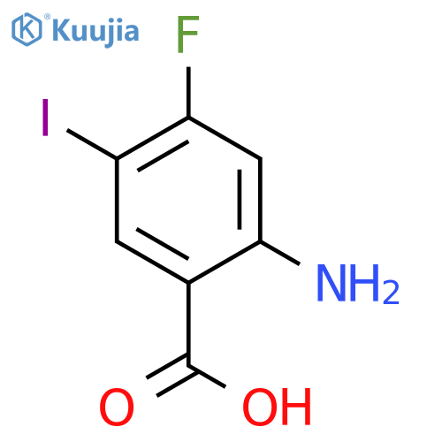 2-Amino-4-Fluoro-5-Iodo-Benzoic Acid structure