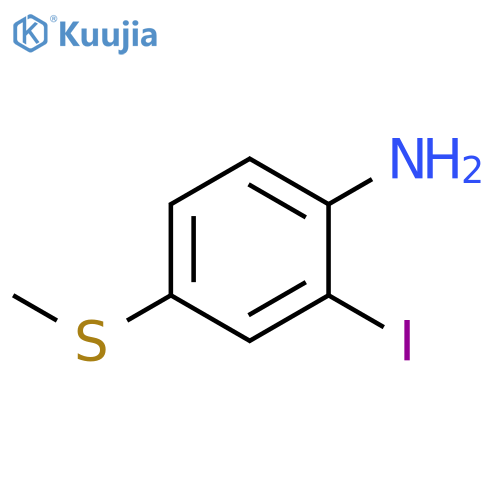 2-iodo-4-(methylsulfanyl)aniline structure