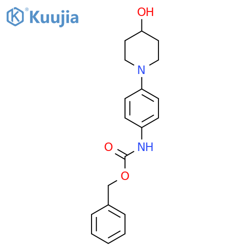 benzyl N-4-(4-hydroxypiperidin-1-yl)phenylcarbamate structure