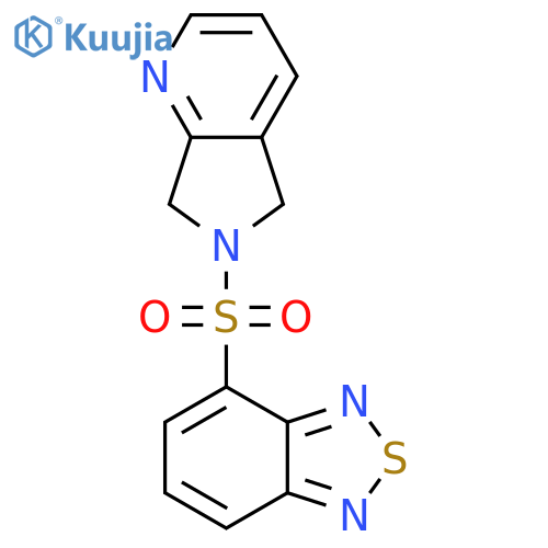 4-{5H,6H,7H-pyrrolo3,4-bpyridine-6-sulfonyl}-2,1,3-benzothiadiazole structure