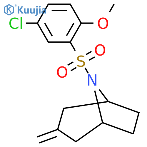 8-(5-chloro-2-methoxybenzenesulfonyl)-3-methylidene-8-azabicyclo3.2.1octane structure