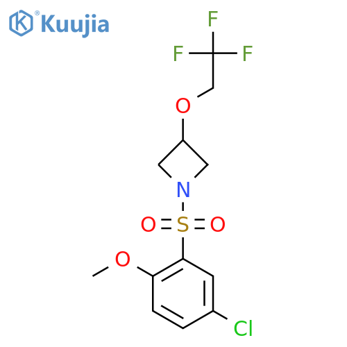 1-(5-chloro-2-methoxybenzenesulfonyl)-3-(2,2,2-trifluoroethoxy)azetidine structure