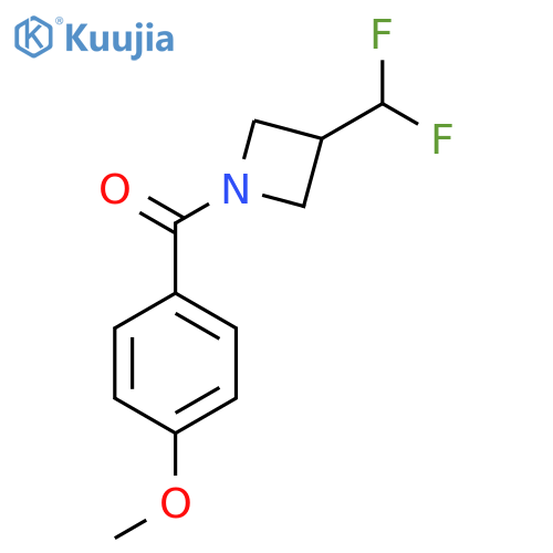 3-(difluoromethyl)-1-(4-methoxybenzoyl)azetidine structure