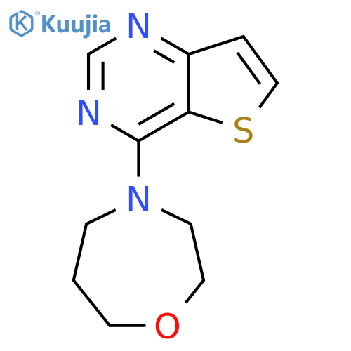 4-{thieno3,2-dpyrimidin-4-yl}-1,4-oxazepane structure