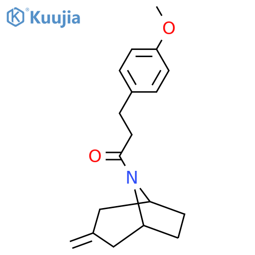 3-(4-methoxyphenyl)-1-{3-methylidene-8-azabicyclo3.2.1octan-8-yl}propan-1-one structure