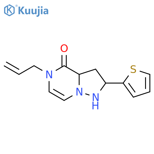 5-(prop-2-en-1-yl)-2-(thiophen-2-yl)-4H,5H-pyrazolo[1,5-a]pyrazin-4-one structure
