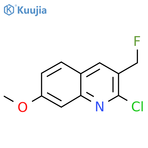 2-chloro-3-(fluoromethyl)-7-methoxyquinoline structure