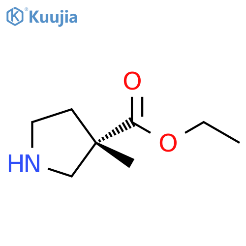 (S)-3-Methyl-pyrrolidine-3-carboxylic acid ethyl ester structure
