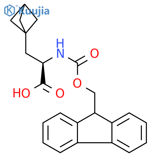 Bicyclo[1.1.1]pentane-1-propanoic acid, α-[[(9H-fluoren-9-ylmethoxy)carbonyl]amino]-, (αR)- structure