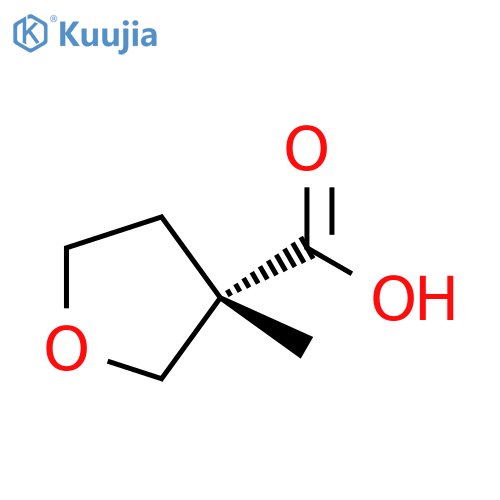 (3S)-3-methyltetrahydrofuran-3-carboxylic acid structure