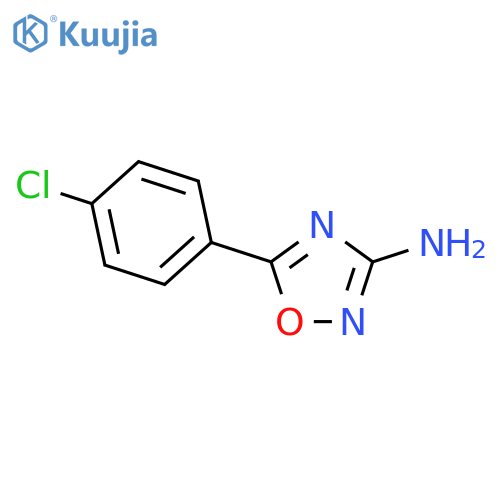 5-(4-chlorophenyl)-1,2,4-oxadiazol-3-amine structure