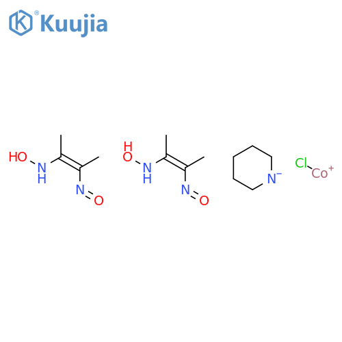 Cobalt,bis[[2,3-butanedione di(oximato-kN)](1-)]chloro(pyridine)-, (OC-6-42)- structure