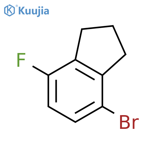 4-bromo-7-fluoro-2,3-dihydro-1H-indene structure