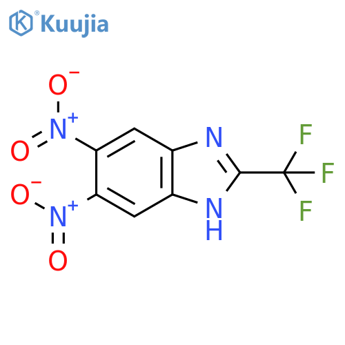 1H-Benzimidazole,5,6-dinitro-2-(trifluoromethyl)- structure