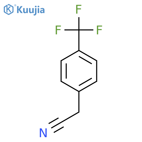2-[4-(trifluoromethyl)phenyl]acetonitrile structure