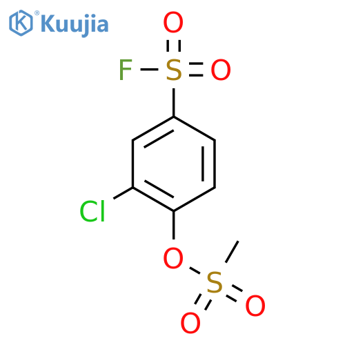Benzenesulfonylfluoride, 3-chloro-4-[(methylsulfonyl)oxy]- structure