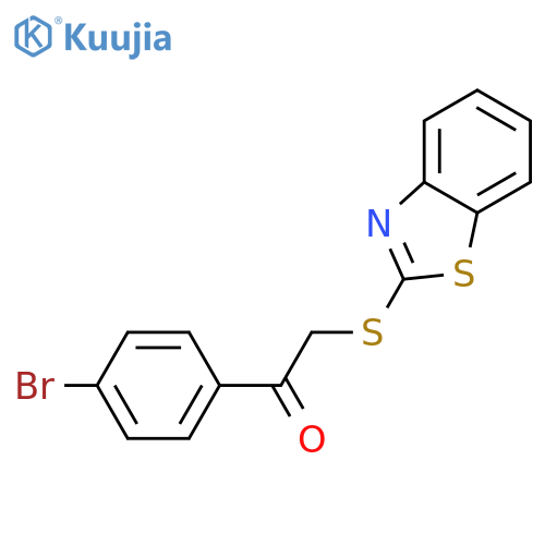 2-(1,3-benzothiazol-2-ylsulfanyl)-1-(4-bromophenyl)ethan-1-one structure