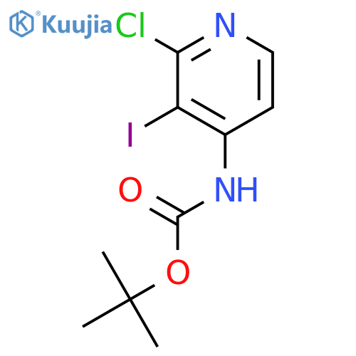 tert-Butyl (2-chloro-3-iodopyridin-4-yl)carbamate structure