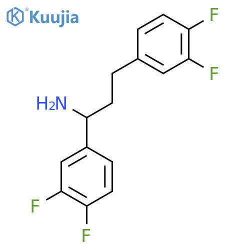 1,3-Bis(3,4-difluorophenyl)propan-1-amine structure
