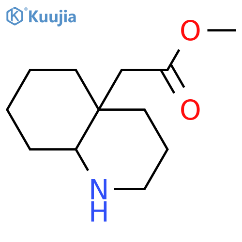 Methyl 2-(decahydroquinolin-4a-yl)acetate structure