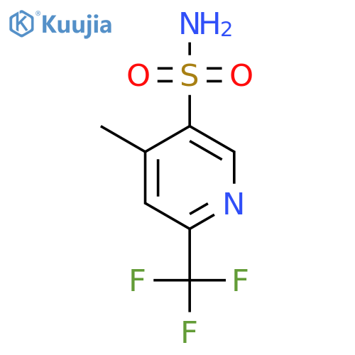 4-Methyl-6-(trifluoromethyl)pyridine-3-sulfonamide structure