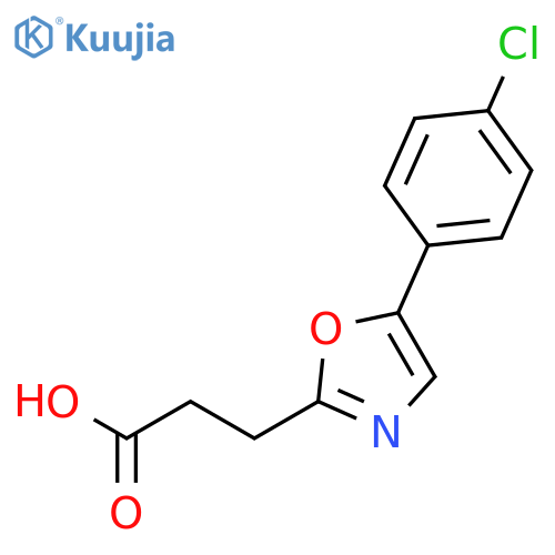 5-(4-Chlorophenyl)oxazole-2-propionic Acid structure
