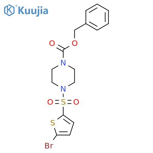 benzyl 4-(5-bromothiophen-2-yl)sulfonylpiperazine-1-carboxylate structure