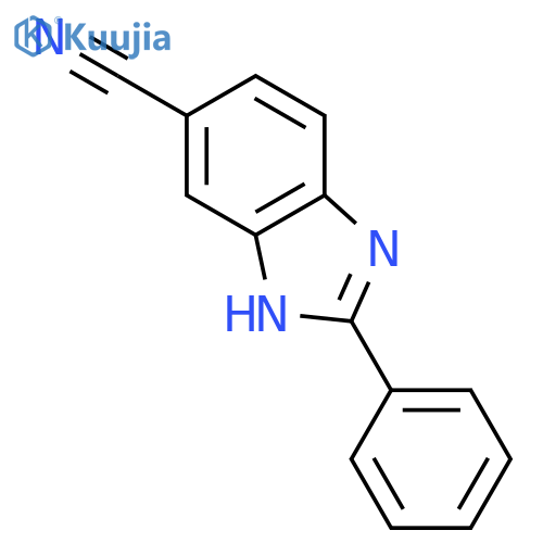 2-phenyl-1H-Benzimidazole-6-carbonitrile structure