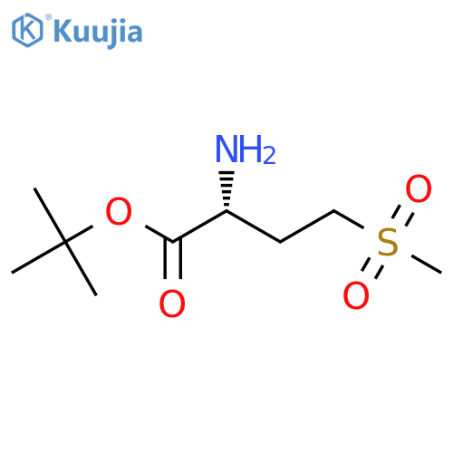 tert-butyl (2R)-2-amino-4-methanesulfonylbutanoate structure