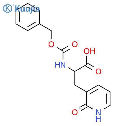 2-{(benzyloxy)carbonylamino}-3-(2-hydroxypyridin-3-yl)propanoic acid structure
