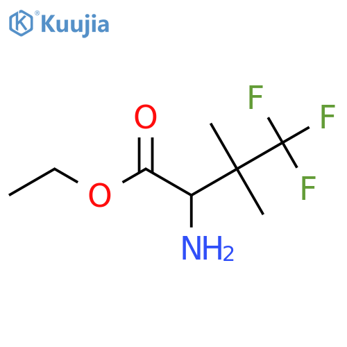 Ethyl 2-amino-4,4,4-trifluoro-3,3-dimethylbutanoate structure