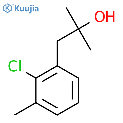 1-(2-Chloro-3-methylphenyl)-2-methylpropan-2-ol structure