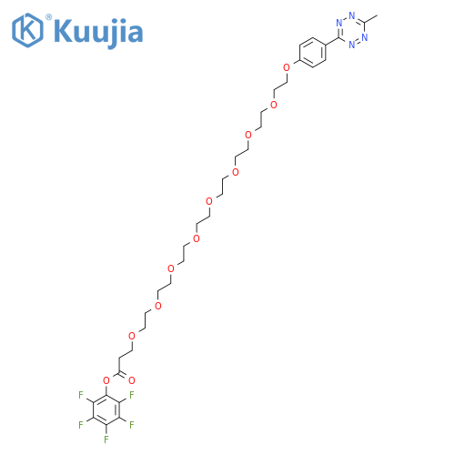 Methyltetrazine-PEG8-PFP ester structure