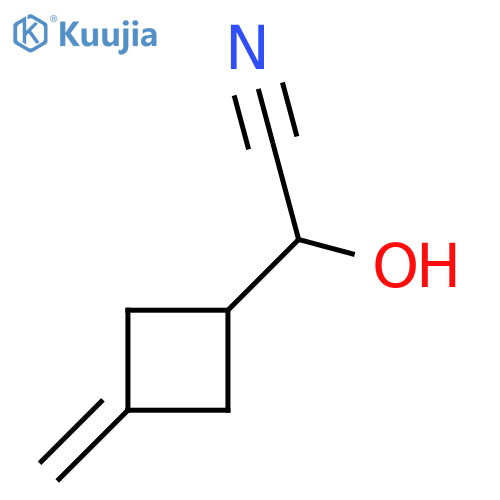 2-Hydroxy-2-(3-methylidenecyclobutyl)acetonitrile structure