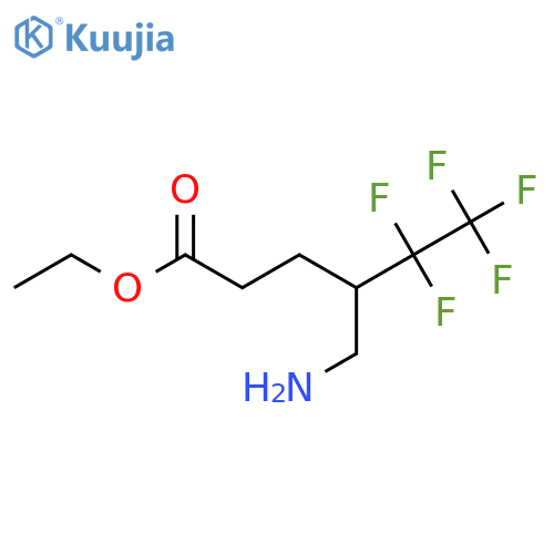 Ethyl 4-(aminomethyl)-5,5,6,6,6-pentafluorohexanoate structure