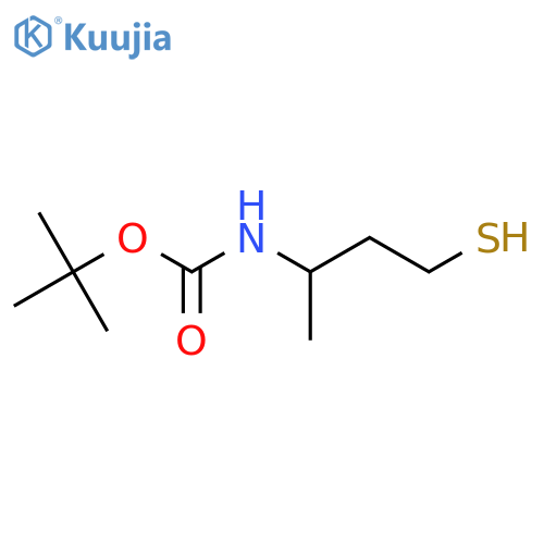 tert-butyl N-(4-sulfanylbutan-2-yl)carbamate structure