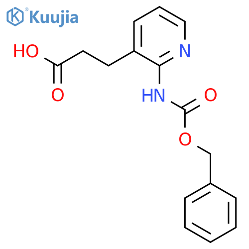 3-(2-{(benzyloxy)carbonylamino}pyridin-3-yl)propanoic acid structure