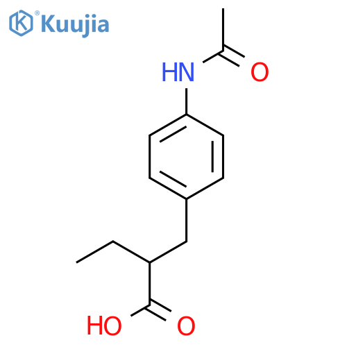 2-(4-acetamidophenyl)methylbutanoic acid structure