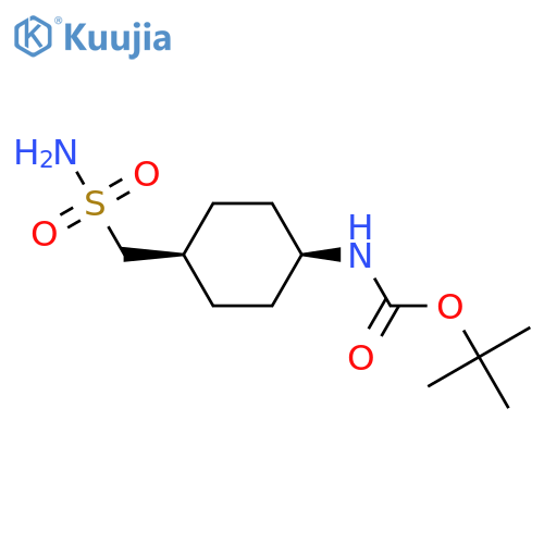 tert-butyl N-(1s,4s)-4-(sulfamoylmethyl)cyclohexylcarbamate structure